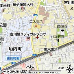 大阪府門真市御堂町10周辺の地図