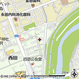 静岡県袋井市西田356周辺の地図