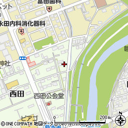 静岡県袋井市西田356-1周辺の地図