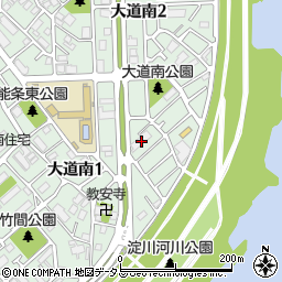 大阪府大阪市東淀川区大道南周辺の地図