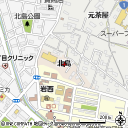 愛知県豊橋市佐藤町北島周辺の地図