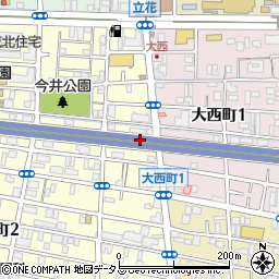 大西第2(名神下)公園周辺の地図