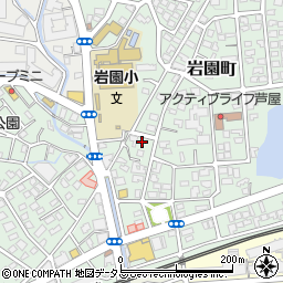 兵庫県芦屋市岩園町9-27周辺の地図