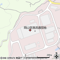 岡山土地倉庫空港団地営業所周辺の地図