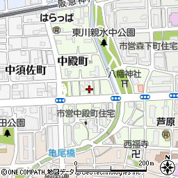 兵庫県西宮市中殿町3周辺の地図