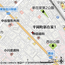兵庫県加古川市平岡町新在家1丁目257-6周辺の地図