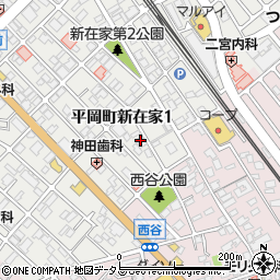 兵庫県加古川市平岡町新在家1丁目254周辺の地図
