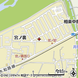 京都府木津川市木津宮ノ裏36-157周辺の地図