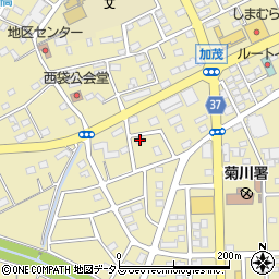 静岡県菊川市加茂5214周辺の地図