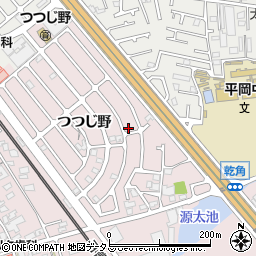 兵庫県加古川市平岡町つつじ野1-287周辺の地図