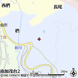 京都府木津川市加茂町尻枝椚周辺の地図