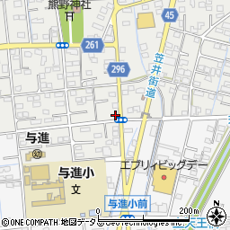 静岡県浜松市中央区市野町2347周辺の地図