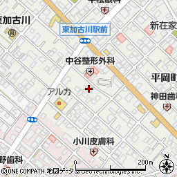 兵庫県加古川市平岡町新在家101-2周辺の地図