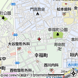 大阪府門真市幸福町24-19周辺の地図