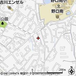 兵庫県加古川市野口町古大内224周辺の地図