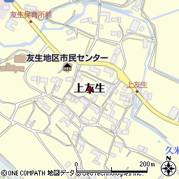 三重県伊賀市上友生周辺の地図