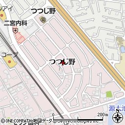 兵庫県加古川市平岡町つつじ野周辺の地図