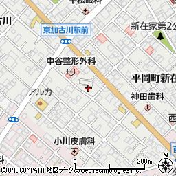 兵庫県加古川市平岡町新在家201-5周辺の地図