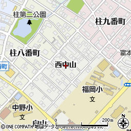 愛知県豊橋市橋良町西中山周辺の地図