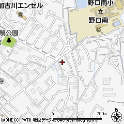 兵庫県加古川市野口町古大内227周辺の地図