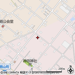 静岡県浜松市中央区西山町2086周辺の地図