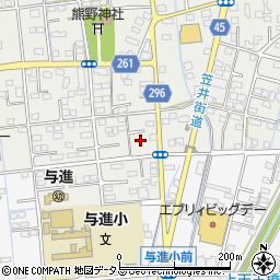 静岡県浜松市中央区市野町2345周辺の地図