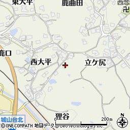 京都府木津川市鹿背山西大平6周辺の地図