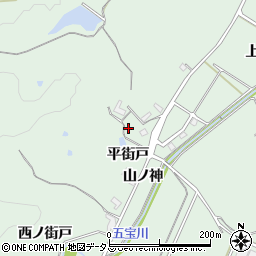 愛知県知多郡美浜町豊丘平街戸周辺の地図