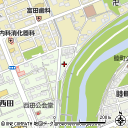 静岡県袋井市西田322周辺の地図