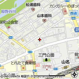 静岡県袋井市栄町11-22周辺の地図