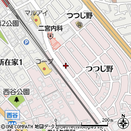 兵庫県加古川市平岡町つつじ野1-204周辺の地図