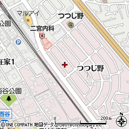 兵庫県加古川市平岡町つつじ野1-195周辺の地図
