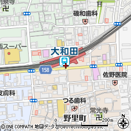 吉野家 大和田駅前店周辺の地図