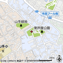 芦屋神社周辺の地図