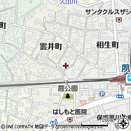 兵庫県西宮市雲井町5-23周辺の地図