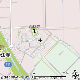 三重県津市安濃町妙法寺周辺の地図