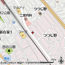 兵庫県加古川市平岡町つつじ野1-203周辺の地図