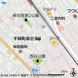 兵庫県加古川市平岡町新在家1丁目253-1周辺の地図