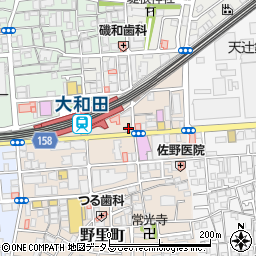 松屋 大和田店周辺の地図