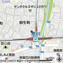 三井住友銀行夙川支店周辺の地図