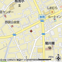 静岡県菊川市加茂5239周辺の地図