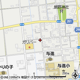 静岡県浜松市中央区市野町2438周辺の地図