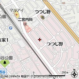 兵庫県加古川市平岡町つつじ野1-182周辺の地図