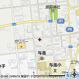 静岡県浜松市中央区市野町2412周辺の地図