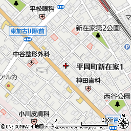 兵庫県加古川市平岡町新在家1丁目257-2周辺の地図