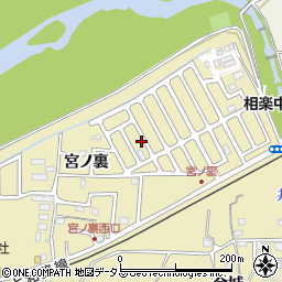 京都府木津川市木津宮ノ裏36-136周辺の地図