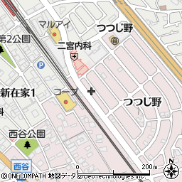 兵庫県加古川市平岡町つつじ野1-202周辺の地図