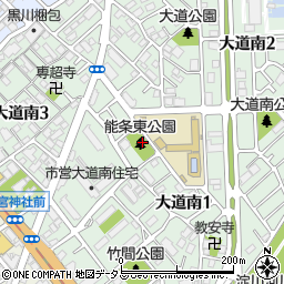 能条東公園周辺の地図