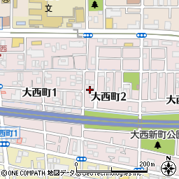 兵庫県尼崎市大西町2丁目5周辺の地図