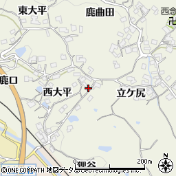 京都府木津川市鹿背山西大平5周辺の地図